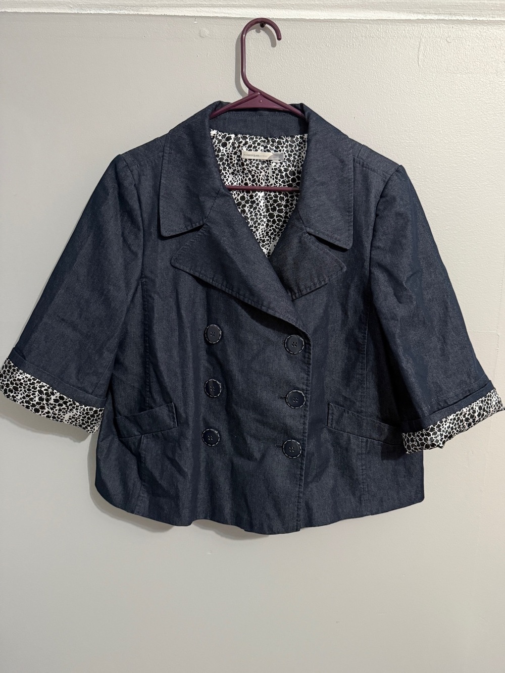 Classiques Entier Jacket Womens 14 Double Breasted Cuffed Twee Preppy Pinup Retr